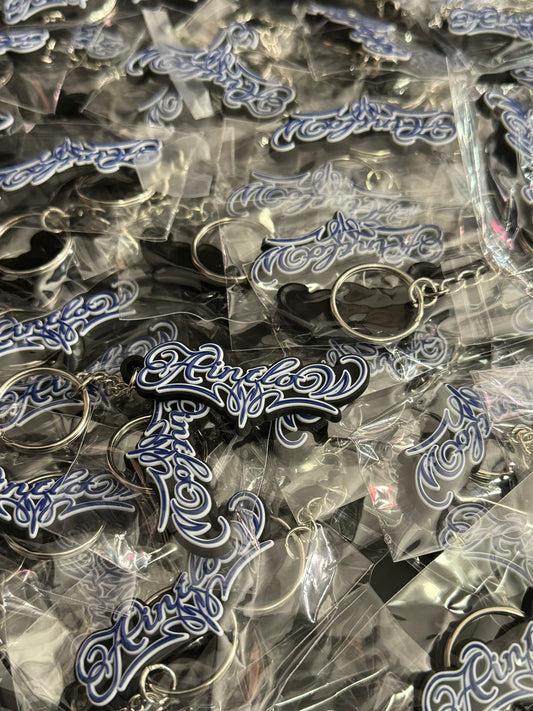 PINSTRIPE KEYCHAIN